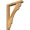 Ekena Millwork Olympic Block Rough Sawn Bracket w/ Offset Brace, Western Red Cedar, 4"W x 22"D x 30"H BKT0402X22X30OLY05RWR - alternate 1